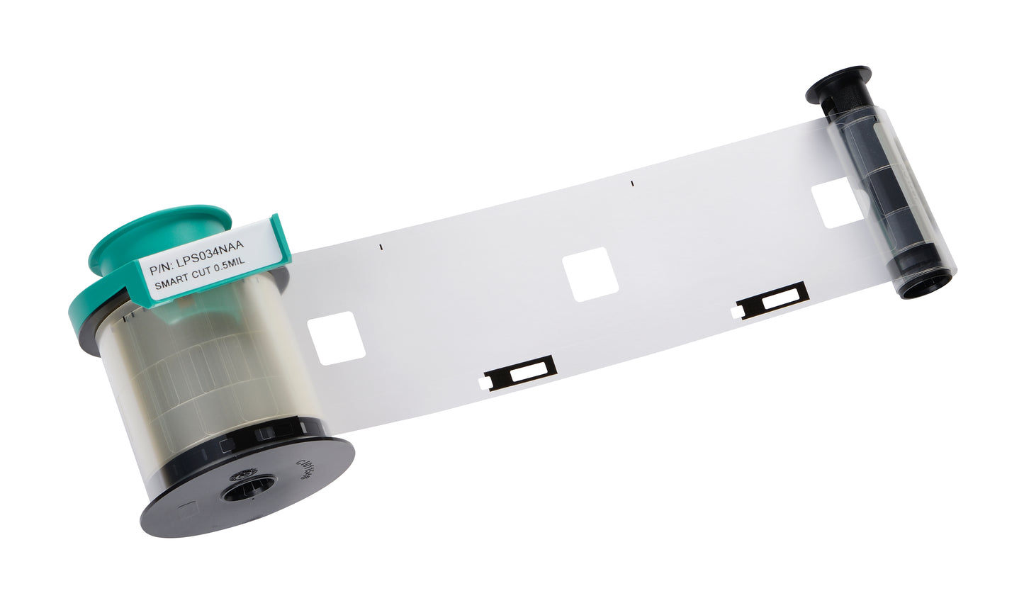Evolis LPS034NAA 0.5 Mil Clear Smart Cut Patch Ribbon 600 Prints
