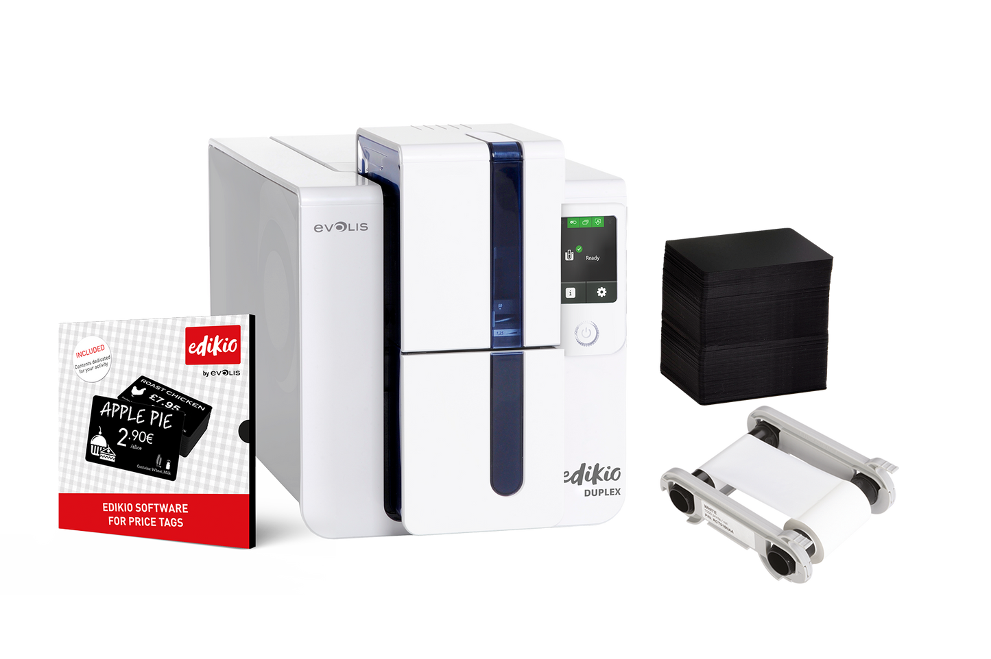 Evolis Edikio Card Printer - Price Tag Duplex Bundle