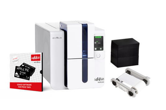 Evolis Edikio Card Printer - Price Tag Duplex Bundle