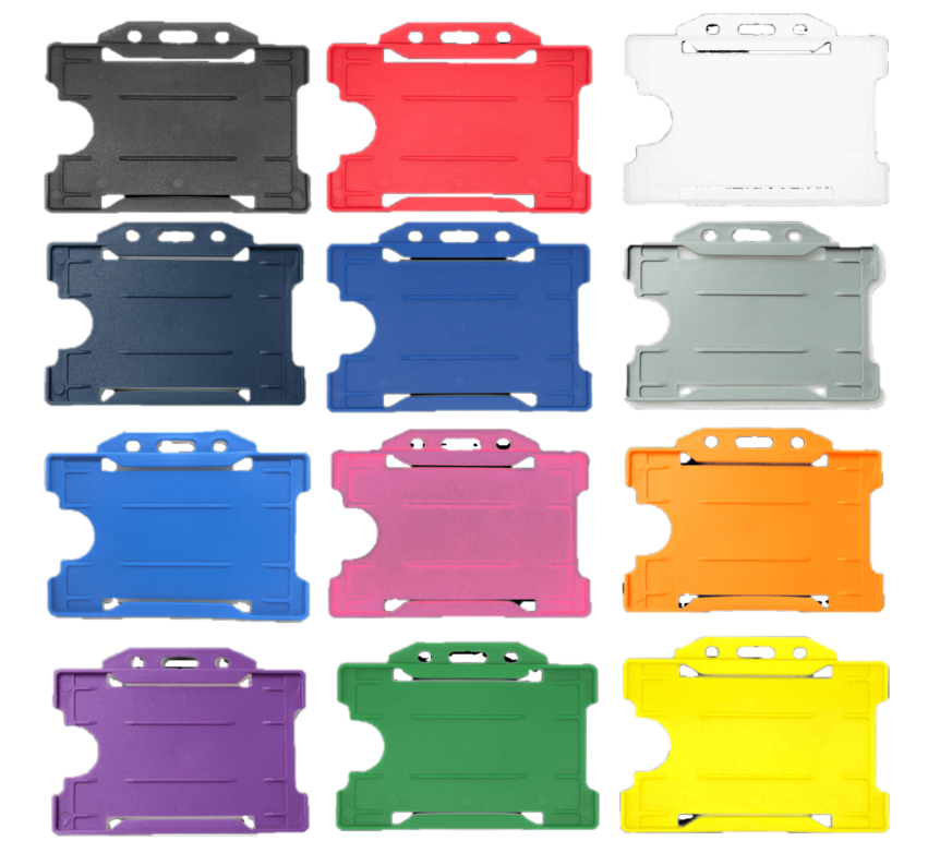 Landscape Single-Sided Open Face Rigid Card Holders 100pc