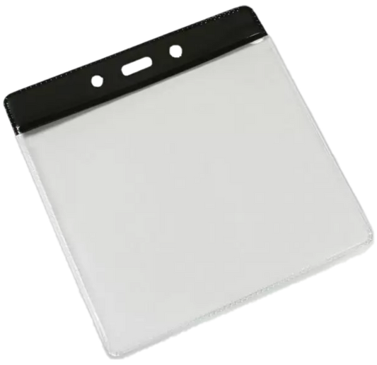 Clear Plastic Pass Holders - Landscape/Large