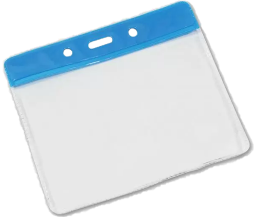 Clear Plastic Pass Holders - Landscape/Small