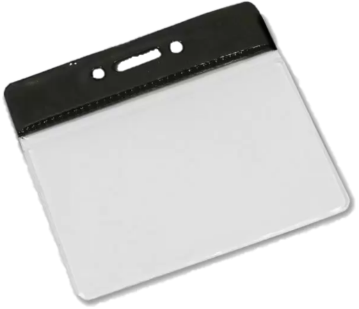 Clear Plastic Pass Holders - Landscape/Small