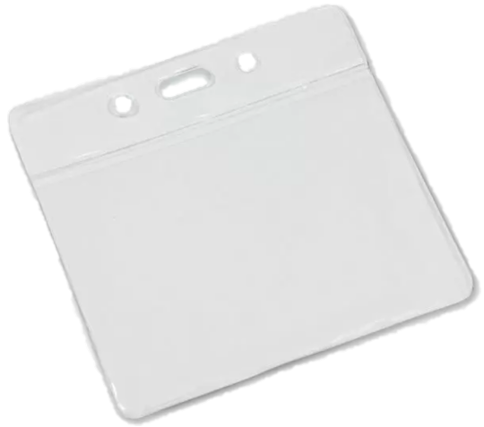 Clear Plastic Pass Holders - Landscape/Small