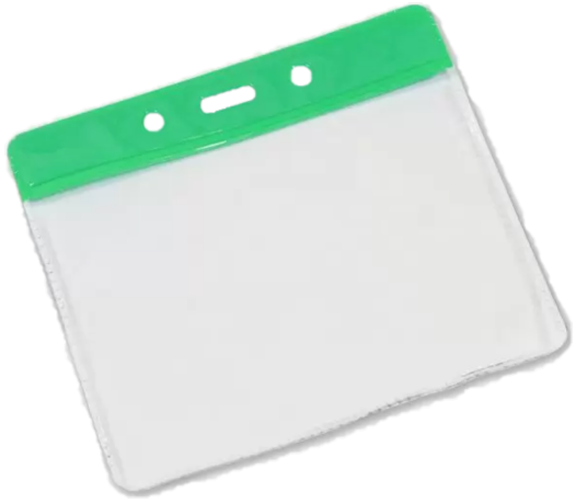 Clear Plastic Pass Holders - Landscape/Small