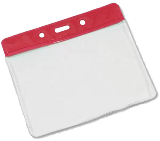 Clear Plastic Pass Holders - Landscape/Small