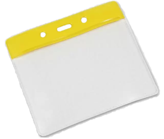 Clear Plastic Pass Holders - Landscape/Small