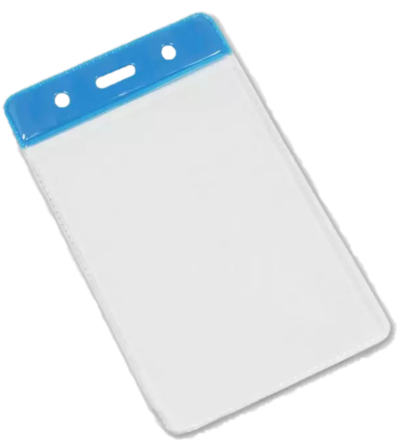 Clear Plastic Pass Holders - Portrait/Small
