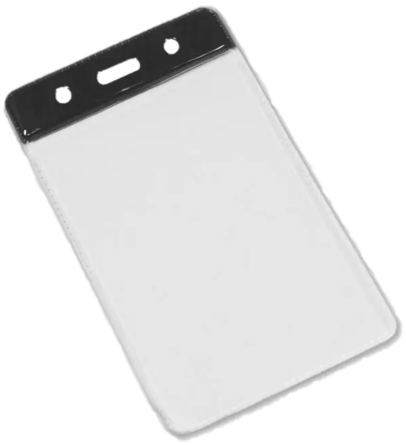 Clear Plastic Pass Holders - Portrait/Small