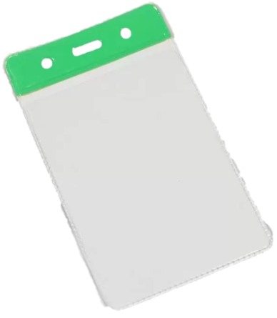 Clear Plastic Pass Holders - Portrait/Small