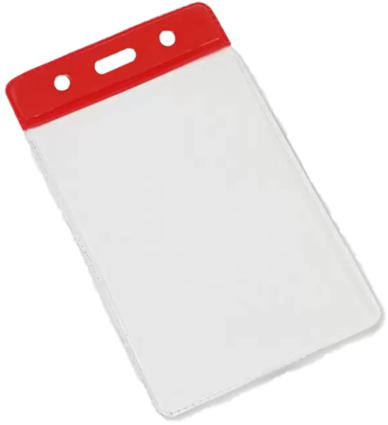 Clear Plastic Pass Holders - Portrait/Small