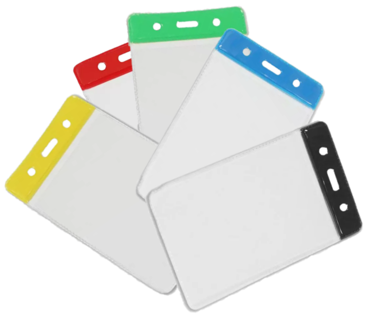 Clear Plastic Pass Holders - Portrait/Small