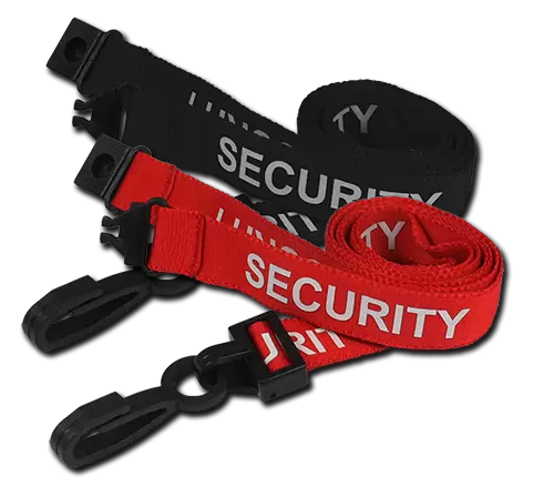 SECURITY Pre-Printed Lanyards - pack 100