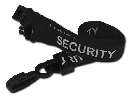 SECURITY Pre-Printed Lanyards - pack 100