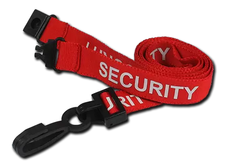 SECURITY Pre-Printed Lanyards - pack 100