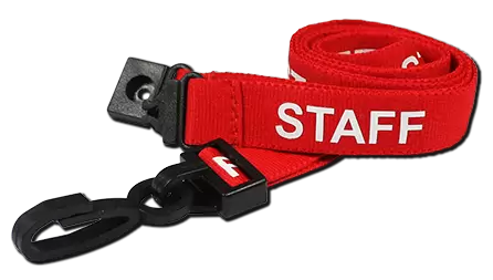 STAFF Pre-Printed Lanyards - pack 100