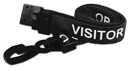 VISITOR Pre-Printed Lanyards - pack 100