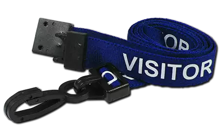 VISITOR Pre-Printed Lanyards - pack 100