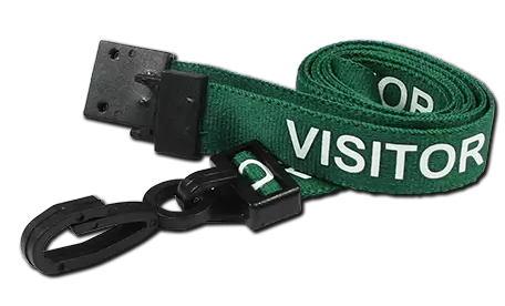 VISITOR Pre-Printed Lanyards - pack 100