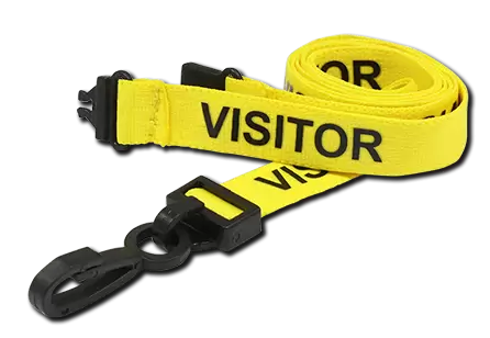 VISITOR Pre-Printed Lanyards - pack 100