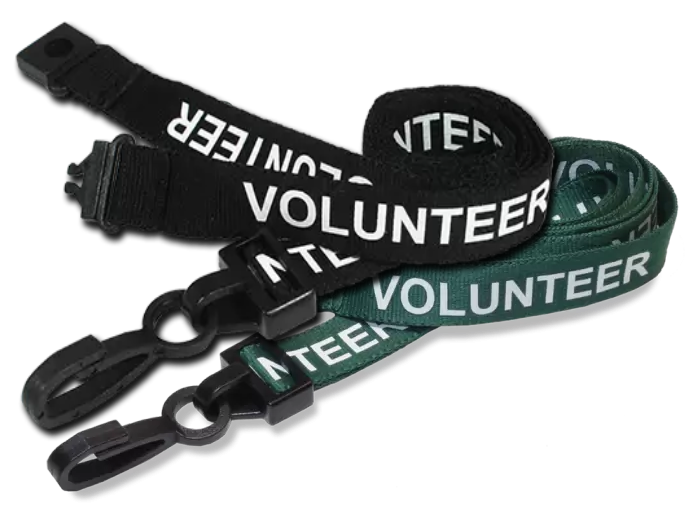 VOLUNTEER Pre-Printed Lanyards - pack 100