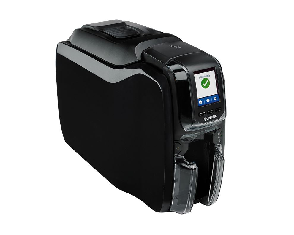 Zebra ZC350 Plastic Card Printer with Ethernet - Single-Sided