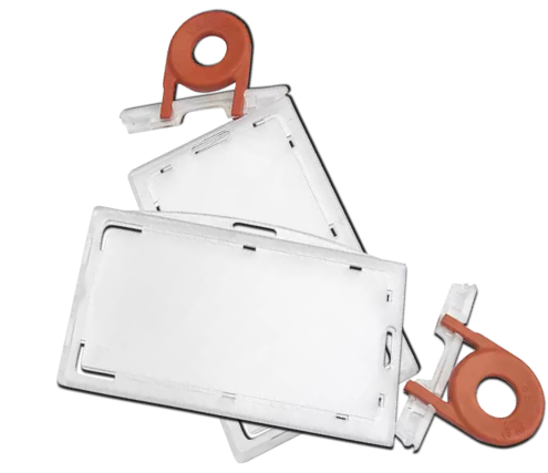 Lockable Card Holders with Removable Caps 100pc