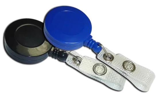 Standard Badge Reels with Reinforced Straps 100pc