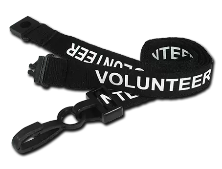 VOLUNTEER Pre-Printed Lanyards - pack 100