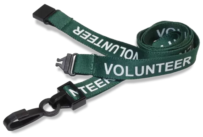 VOLUNTEER Pre-Printed Lanyards - pack 100