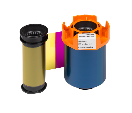 Evolis RT5F103NAAA YMCKI Colour Ribbon for cards with magnetic stripe and/or signature panel 600 Prints