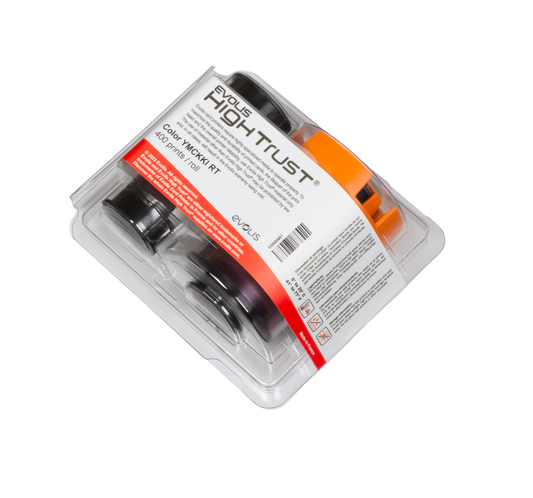 Evolis RT6F105NAAA YMCKKI Colour Ribbon for cards with magnetic stripe and/or signature panel 400 Prints