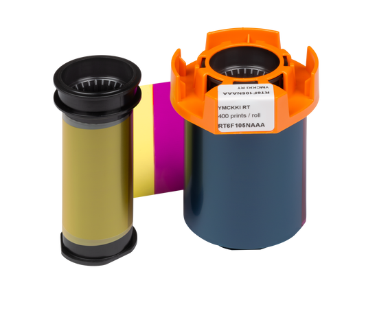 Evolis RT6F105NAAA YMCKKI Colour Ribbon for cards with magnetic stripe and/or signature panel 400 Prints