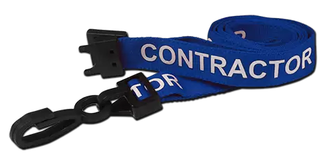 CONTRACTOR Pre-Printed Lanyards 100pc