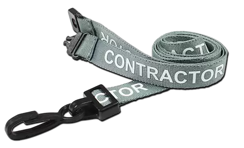 CONTRACTOR Pre-Printed Lanyards 100pc