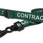 CONTRACTOR Pre-Printed Lanyards - pack 100