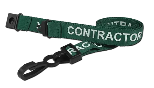 CONTRACTOR Pre-Printed Lanyards 100pc