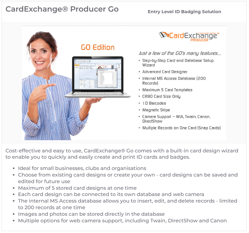 CardExchange® v10 Go Edition Software (Entry Level)