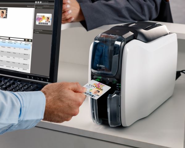 Zebra ZC100 Plastic Card Printer with USB - Single-Sided