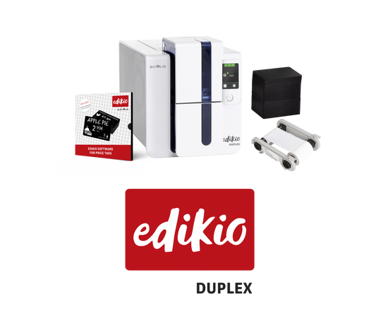 Evolis Edikio Card Printer - Price Tag Duplex Bundle