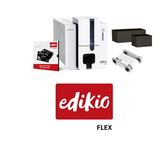 Evolis Edikio Card Printer - Price Tag Flex Bundle